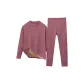 665 Mock Neck Warm Ginger Red