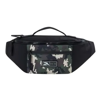 Anta Fabric Sling Bag, Crossbody Bag, Fanny Pack Regular Unisex Black