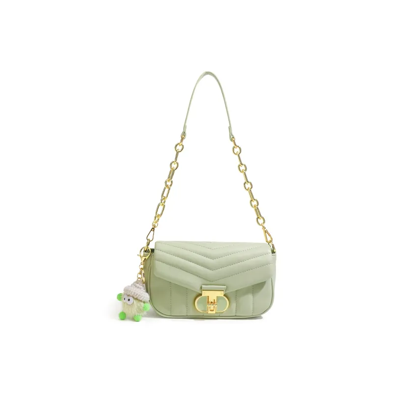 Vigno Synthetic Leather Crossbody Bags Shoulder Bags Regular Women's Black/Matcha Green/Shell Pink/Milk White-10