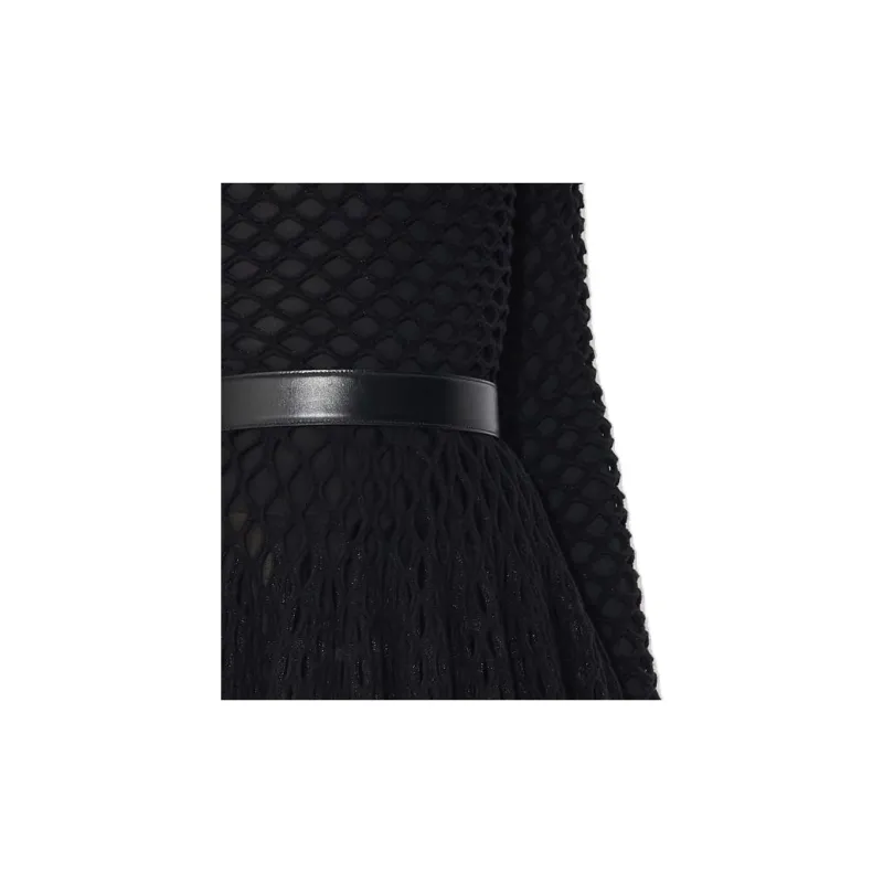 Alaia Knitted Turtleneck Cage Pullover-2