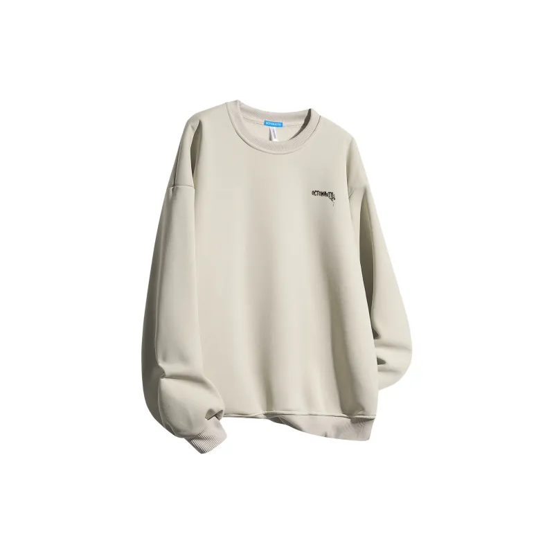 Small Columns Under The Sea Sweatshirt Unisex Light Gray-24