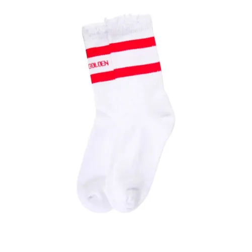 Golden Goose Logo-intarsia Ribbed-knit Ankle Socks