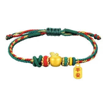 Old Qingyun Silver Building Gold Bracelet Unisex