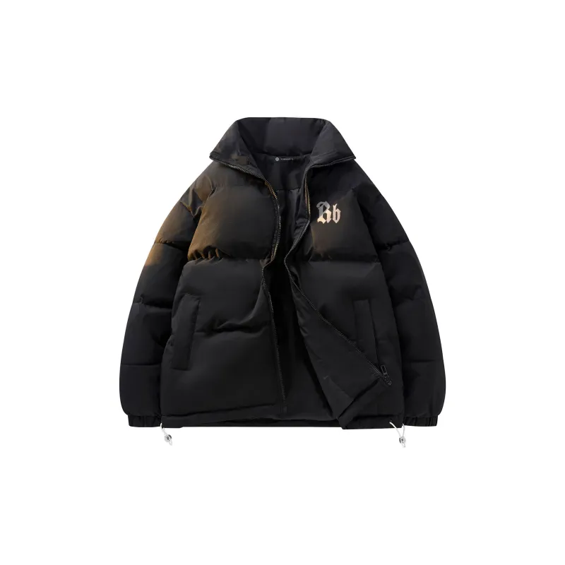 ROBINHOOD Puffer Jacket Unisex Black Pink-4
