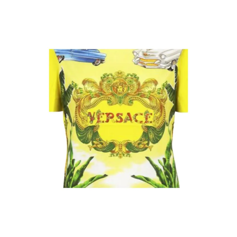 VERSACE T Shirts Women's Yellow-4