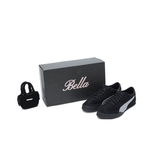 PUMA cool Anti Slip Wear Resistant Low Top Casual Shoes Unisex Black