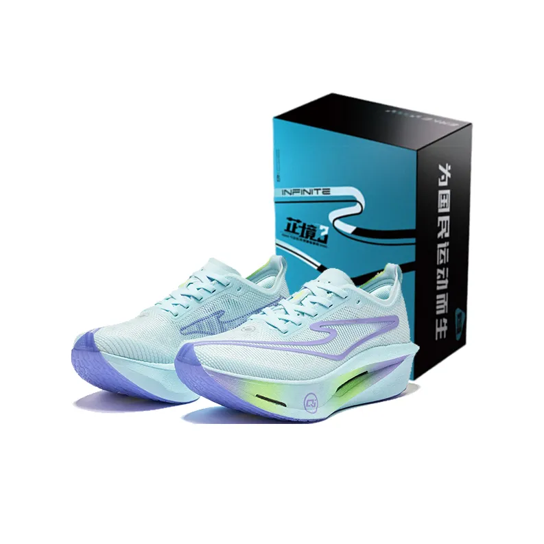 Erke Realm Of The Orchid 3.0 Cushioning, Breathable, And Resilient Design Low Top Running Shoes Women's Tranquil Blue-0