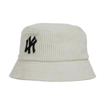 MLB Corduroy Bucket Hats Unisex White