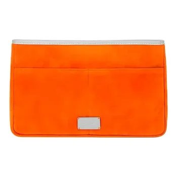 OMTO Fabric With Synthetic Leather Tote Bag Shopping Bag Liner Bag Storage Bag Clutch Regular Unisex Orange