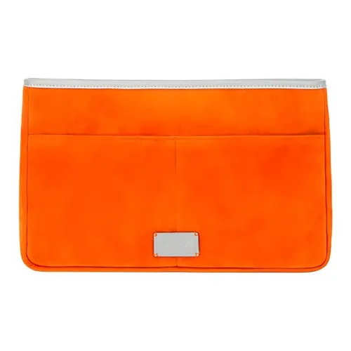 OMTO Fabric With Synthetic Leather Tote Bag Shopping Bag Liner Bag Storage Bag Clutch Regular Unisex Orange