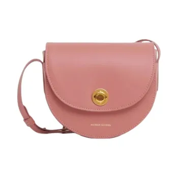 MANSUR GAVRIEL Vegetable Tanned Leather Cow Leather Saddle Bags Shoulder Bags Mini Women's Blush Color
