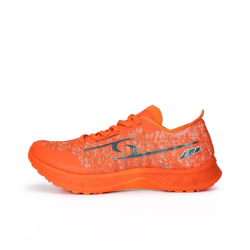 PERW Cushioned Slip-Resistant Rebound Low-Top Training Running Shoes Unisex Zhu Pei Orange-0