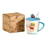 Crayon Shin-Chan with Lid Scoop Mug Blue[Includes Spoon]