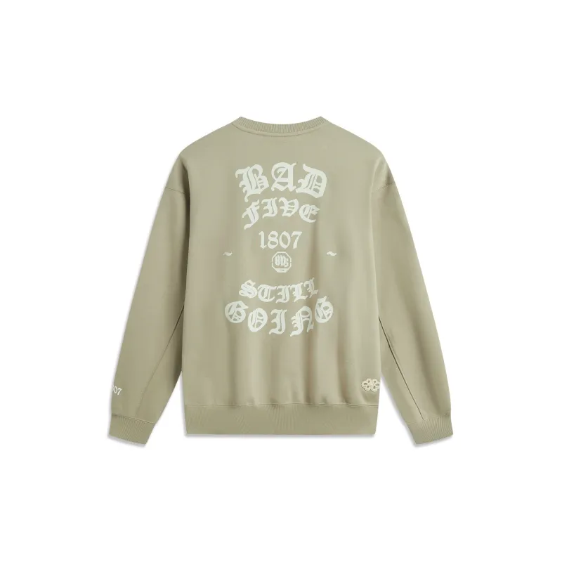 LiNing Basketball Collection Rebel Collection Sweatshirt Men's Hiking Green-1