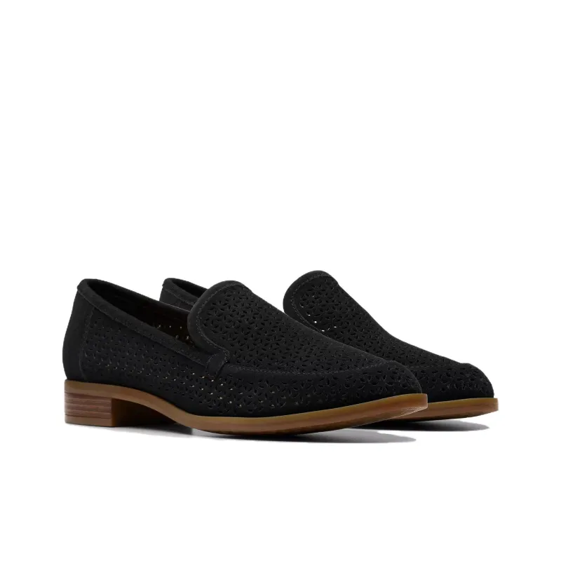 Clarks Trish Cove Loafers Women's Black-2