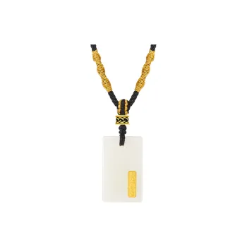 BYTHERE Hetian Jade Necklaces Green Jade Unisex