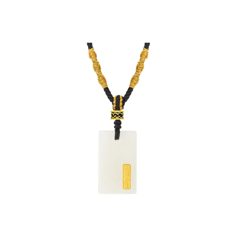 BYTHERE Hetian Jade Necklaces Green Jade Unisex-0