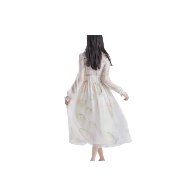 DEAR DEER PUFF Long-Sleeved Dresses Women's Image Color-2