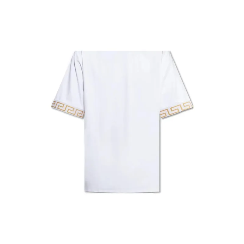 VERSACE Embellished cuffs T shirt-4