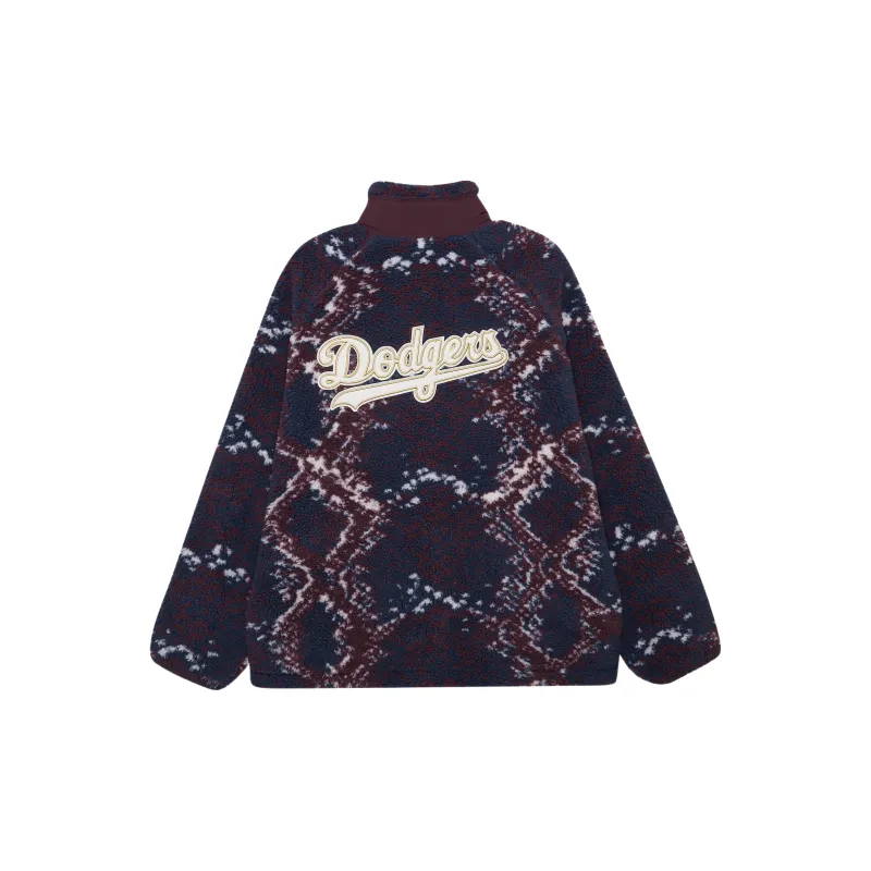 New Era Velvet feel Coat Unisex Plum-1
