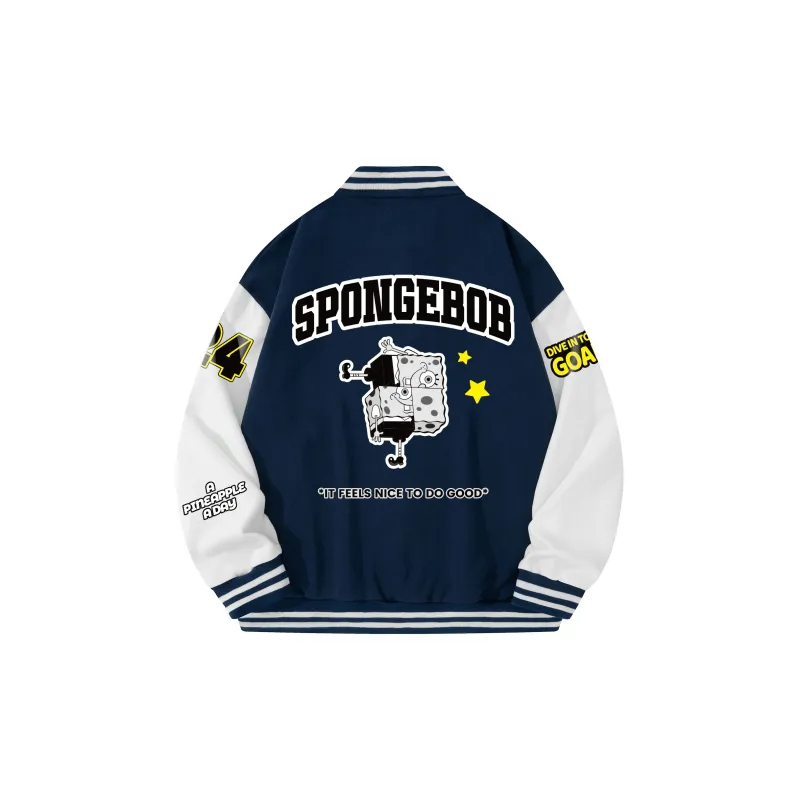 SPONGEBOB SQUAREPANTS Baseball Jacket Unisex-4