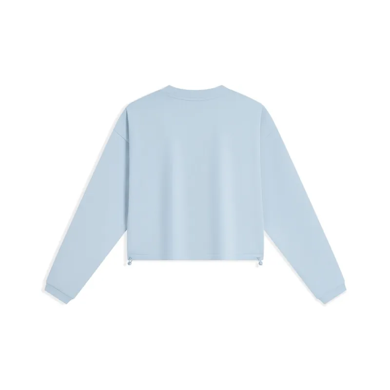 XTEP Sports Life Collection Sweatshirt Women's Misty Stream Blue-1