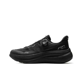 LiNing SOFT GO MAX 2 Slip Resistant, Abrasion Resistant, Breathable Low Top Casual Shoes Unisex Black
