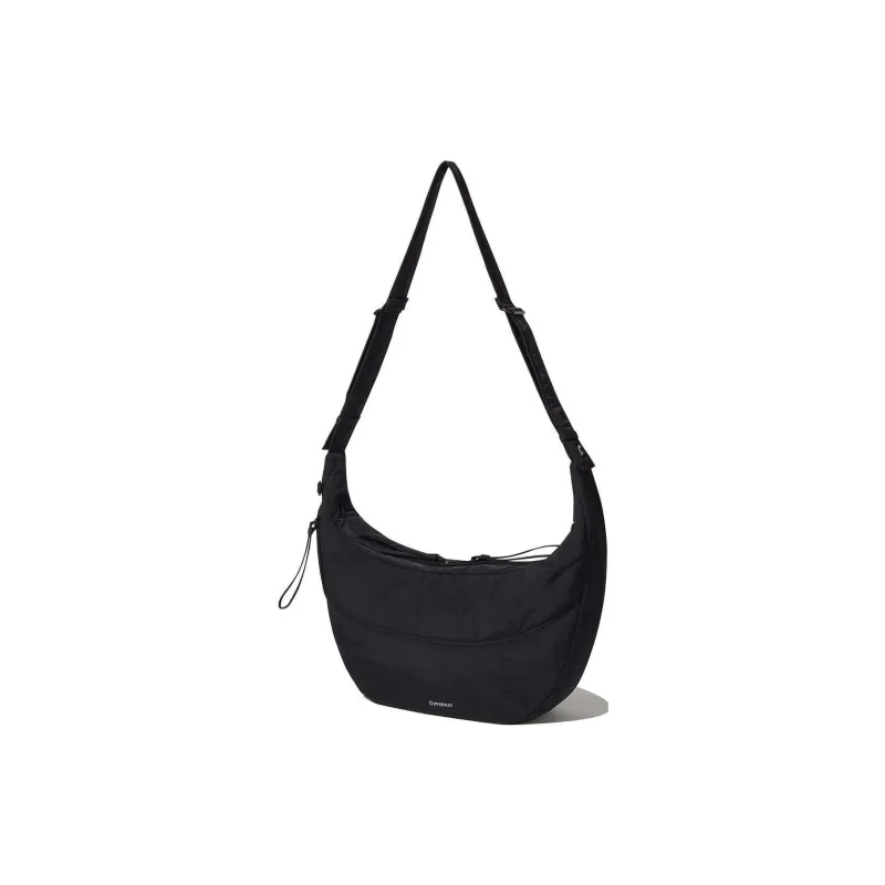 COVERNAT Nylon Shoulder Bag, Crossbody Bag Unisex Black-1