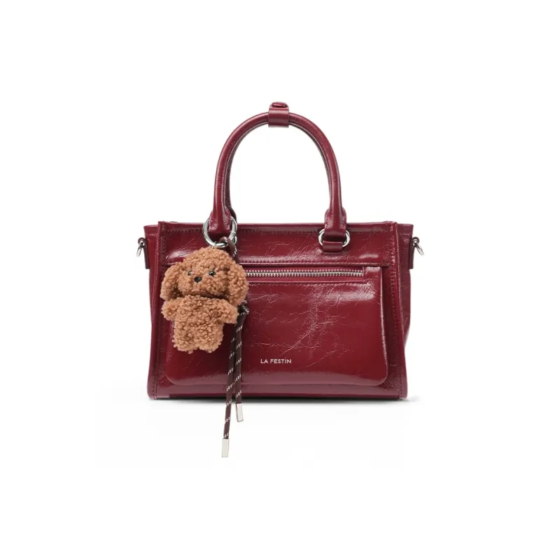 LA FESTIN Top Grain Cow Leather Crossbody Bag Commute Handbag Medium Size Women's Multicolor-24