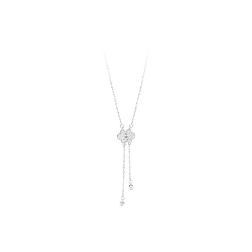 GLOIRE S925 Silver Necklaces Women's Elegant Luxe Niche Design Advanced Feel Romantic Date Commute Bestie Same Style