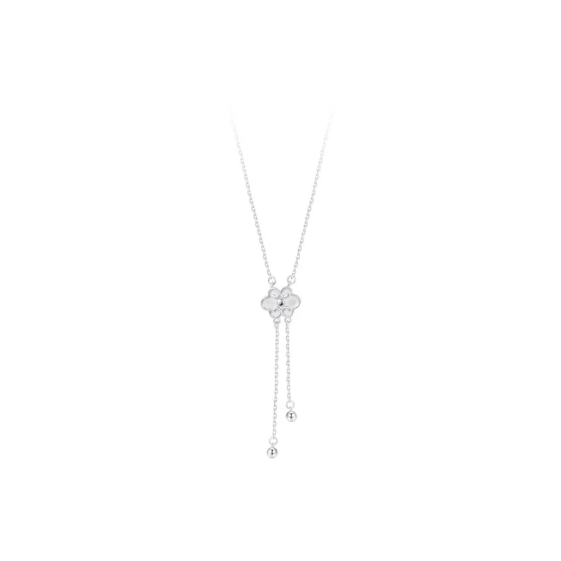 GLOIRE S925 Silver Necklaces Women's Elegant Luxe Niche Design Advanced Feel Romantic Date Commute Bestie Same Style-0