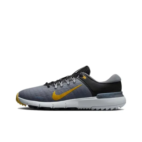 Nike Free Golf Next Nature Black Cool Grey Pure Platinum Infinite Gold