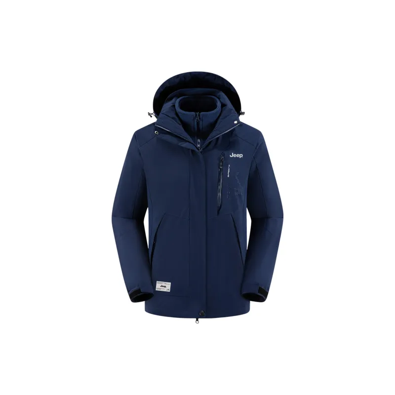 Jeep Outdoor Hiking Windproof Thermal Windbreaker Jacket Unisex-5