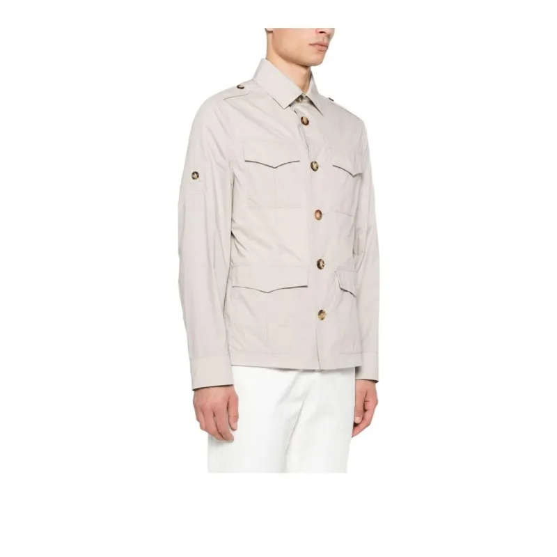 Brunello Cucinelli Long Sleeved Buttoned Shirt Jacket-3