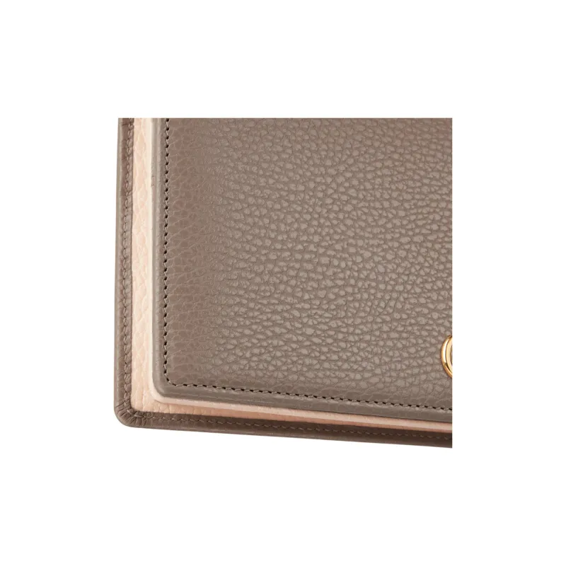 GUCCI GG Marmont Leather Crossbody Bag Shoulder Bag Mini Women's Taupe-5