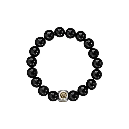Ostantin Obsidian Jade Bracelets Men's