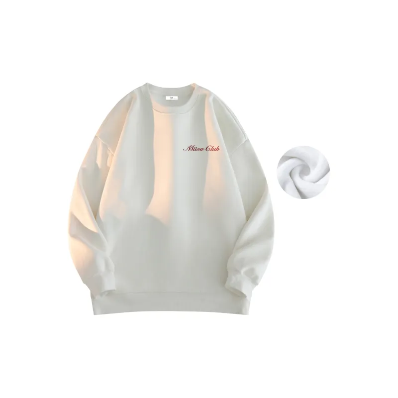 MIIOW Trend Party Series Sweatshirt Unisex White-18