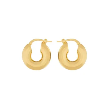 JIL SANDER Brass Earrings Unisex Gold