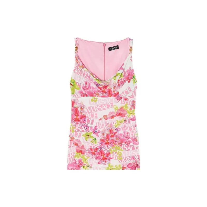 VERSACE SS23 Holiday Sleeveless Dresses Women's Pink-4