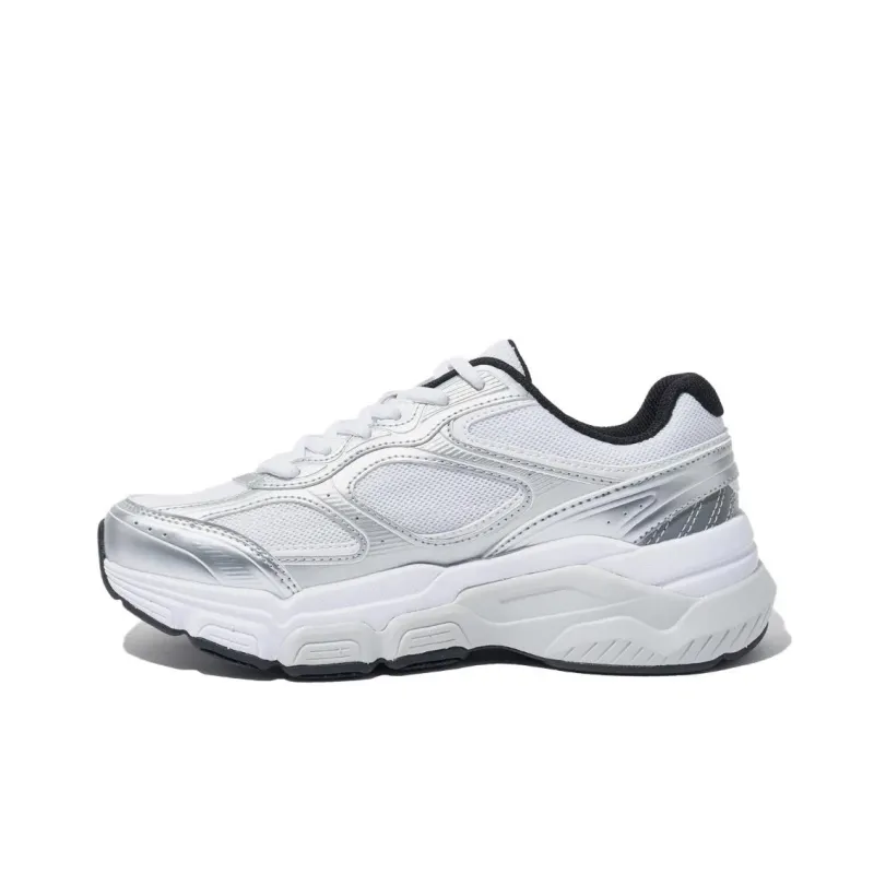 FILA Ranger Slip Resistant And Breathable Low Top Casual Shoes Unisex Silver White-1