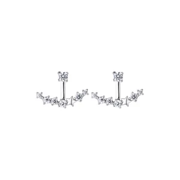 Regalrose S999 Fine Silver Synthetic Cubic Zirconia Earrings Women's