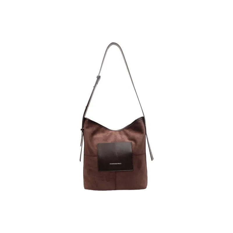 Meow In The Grass Synthetic Leather Shoulder Bag Regular Women's Multicolor-4