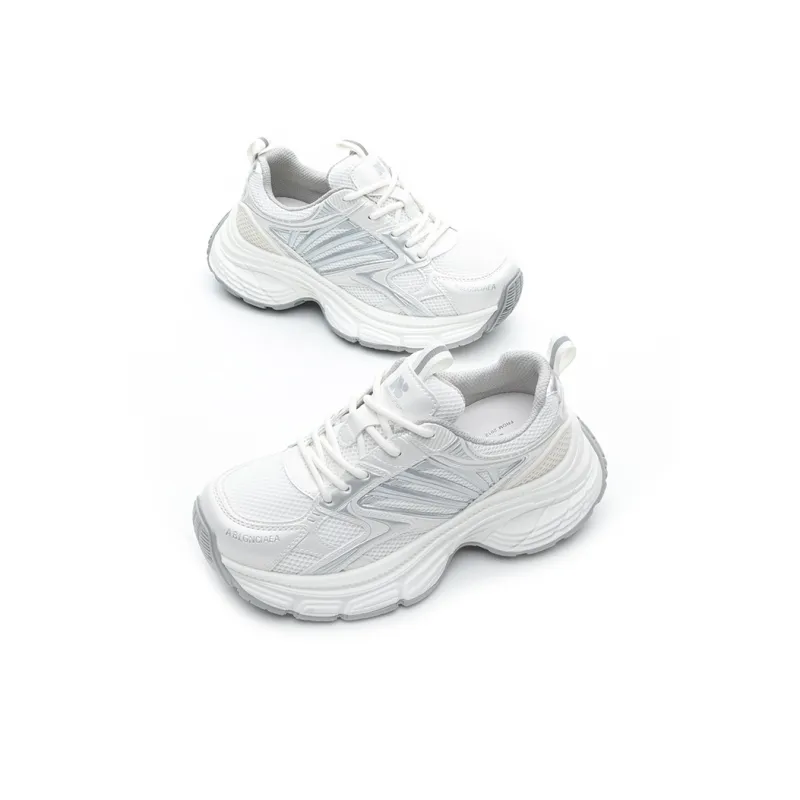 BENZI Anti Slip Wear Resistant Breathable Lightweight Height Increasing Low Top Chunky Sneakers Women's-8