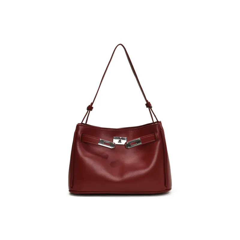 Yalu PU Shoulder Bag, Handbag Regular Women's Black/Red/Brown/Coffee-4