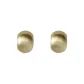 Gold, Vintage French Matte Brushed Mosquito Coil Clip-on Earrings