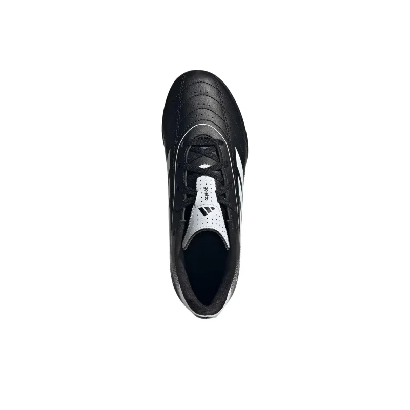 Adidas Abrasion Resistant Low Top Kids' Soccer Shoes Black White Kids'-4