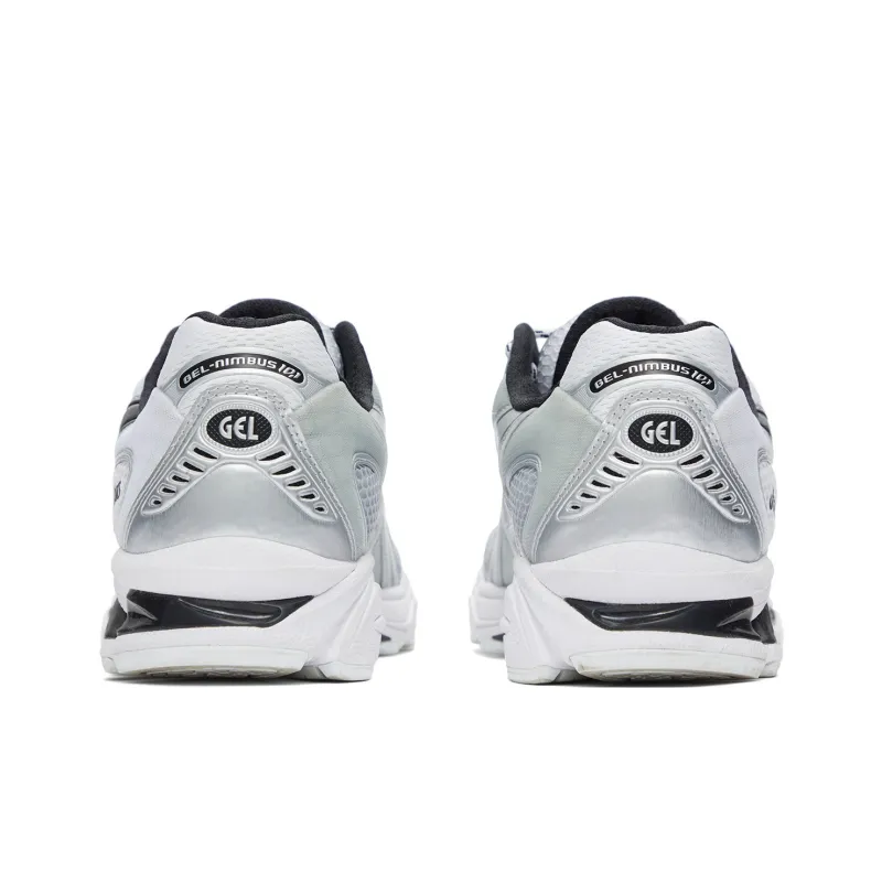 Asics GEL Nimbus 10.1 Cushioning Anti Slip And Wear Resistant Low Top Running Shoes Unisex White Gray-4