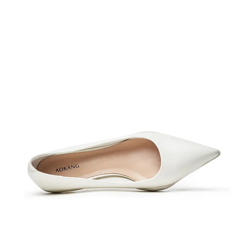 AOKANG Flared Heel High Heels Women's-7