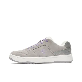Sharp Crowds Slip Resistant Cushioning Wear Resistant Low Top Skateboard Shoes Unisex Purple Gray