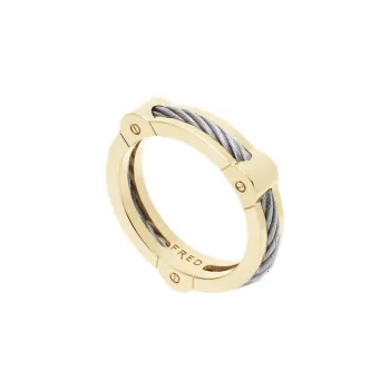 FRED 18K Gold Steel Rings Women's Metal